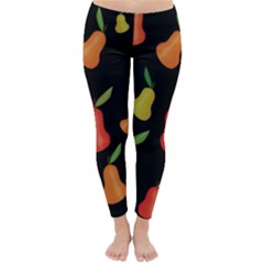 Pears Pattern Classic Winter Leggings by Valentinaart