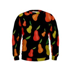 Pears Pattern Kids  Sweatshirt by Valentinaart