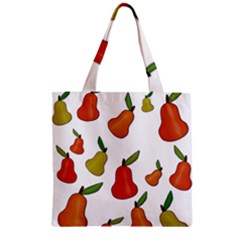 Decorative Pears Pattern Zipper Grocery Tote Bag by Valentinaart