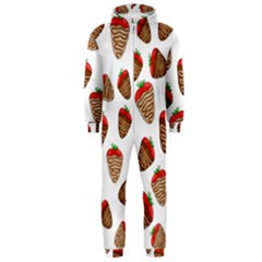 Chocolate Strawberries  Hooded Jumpsuit (men)  by Valentinaart