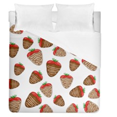 Chocolate Strawberries  Duvet Cover (queen Size) by Valentinaart