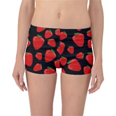 Strawberries Pattern Boyleg Bikini Bottoms by Valentinaart