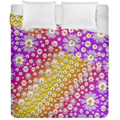 Falling Flowers From Heaven Duvet Cover Double Side (california King Size)