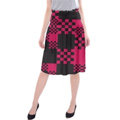 Cube Square Block Shape Creative Midi Beach Skirt by Amaryn4rt