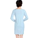 Stripes Striped Turquoise Long Sleeve Nightdress View2