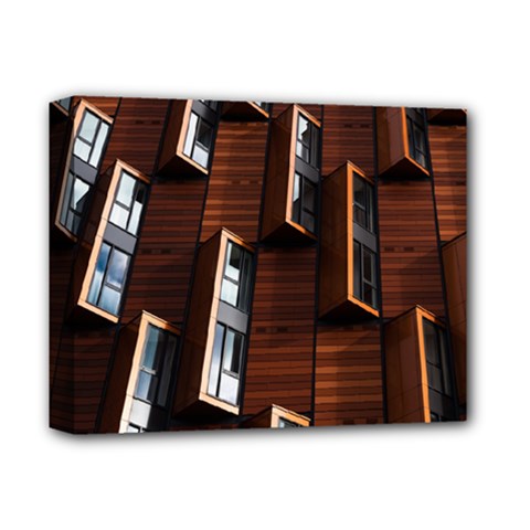 Abstract Architecture Building Business Deluxe Canvas 14  x 11 