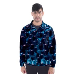 Blue Abstract Balls Spheres Wind Breaker (men)