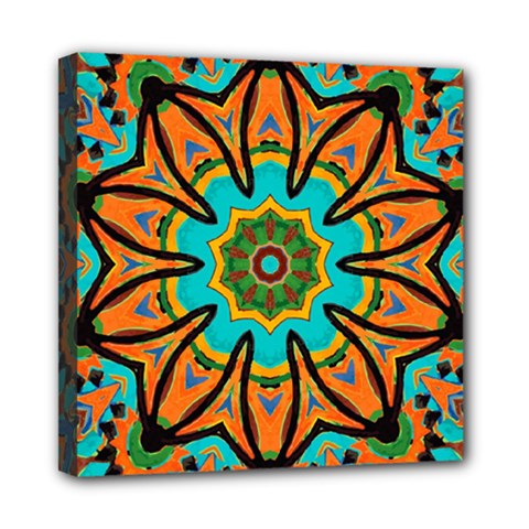 Color Abstract Pattern Structure Mini Canvas 8  X 8  by Amaryn4rt