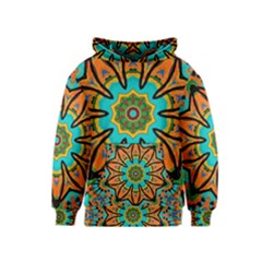Color Abstract Pattern Structure Kids  Pullover Hoodie by Amaryn4rt