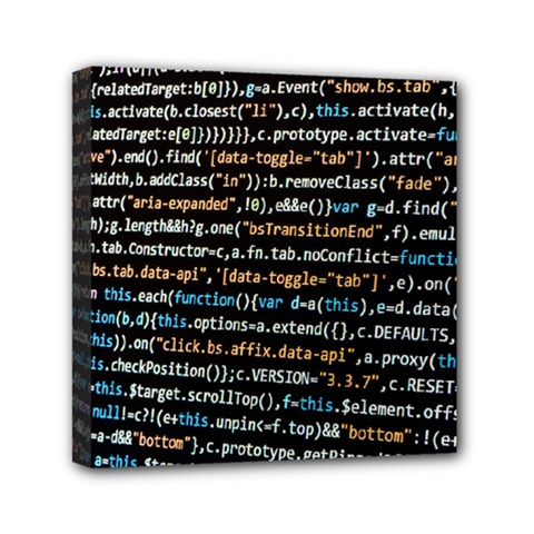 Close Up Code Coding Computer Mini Canvas 6  X 6  by Amaryn4rt