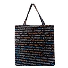 Close Up Code Coding Computer Grocery Tote Bag by Amaryn4rt