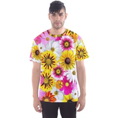 Flowers Blossom Bloom Nature Plant Men s Sport Mesh Tee