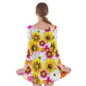 Flowers Blossom Bloom Nature Plant Long Sleeve Skater Dress View2