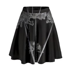 Dog Tube White Night Dark Ice High Waist Skirt by Amaryn4rt