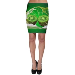 Kiwi Fruit Vitamins Healthy Cut Bodycon Skirt