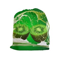 Kiwi Fruit Vitamins Healthy Cut Drawstring Pouches (Extra Large)