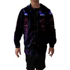 Hong Kong China Asia Skyscraper Hooded Wind Breaker (kids) by Amaryn4rt