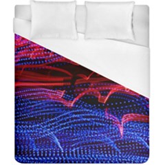 Lights Abstract Curves Long Exposure Duvet Cover (california King Size) by Amaryn4rt