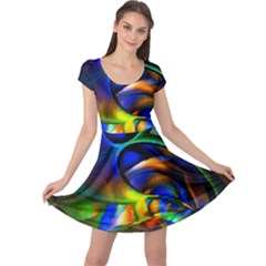 Light Texture Abstract Background Cap Sleeve Dresses by Amaryn4rt