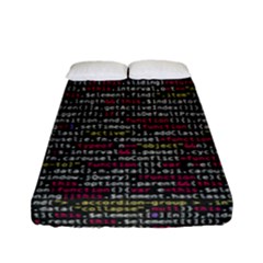 Full Frame Shot Of Abstract Pattern Fitted Sheet (full/ Double Size) by Amaryn4rt
