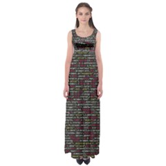 Full Frame Shot Of Abstract Pattern Empire Waist Maxi Dress