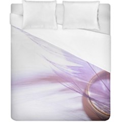 Ring Feather Marriage Pink Gold Duvet Cover (california King Size)