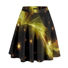 Particles Vibration Line Wave High Waist Skirt by Amaryn4rt