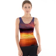 Sunset The Pacific Ocean Evening Tank Top by Amaryn4rt