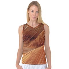 Sandstone The Wave Rock Nature Red Sand Women s Basketball Tank Top by Amaryn4rt