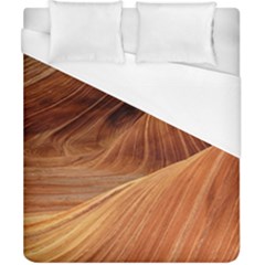 Sandstone The Wave Rock Nature Red Sand Duvet Cover (california King Size) by Amaryn4rt