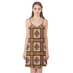 Batik Flower Brown Camis Nightgown