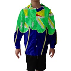 St  Patrick Australia And Ireland Irish Shamrock Australian Country Flag  Hooded Wind Breaker (kids) by yoursparklingshop