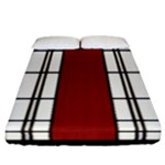 SHOJI - RED Fitted Sheet (California King Size)