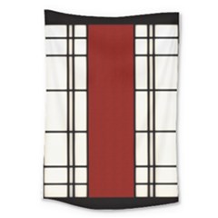 Shoji - Red Large Tapestry by Tatami