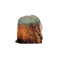 Twilight Sunset Sky Evening Clouds Drawstring Pouches (small) 