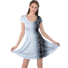 Rain Raindrop Drop Of Water Drip Cap Sleeve Dresses by Amaryn4rt