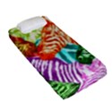 Zebra Colorful Abstract Collage Fitted Sheet (Single Size) View2