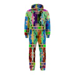 Abstract Pattern Background Design Hooded Jumpsuit (kids)