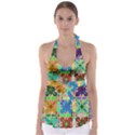 Abstract Pattern Background Design Babydoll Tankini Top View1