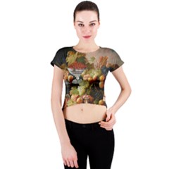 Abundance Of Fruit Severin Roesen Crew Neck Crop Top by Amaryn4rt