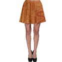 Burnt Amber Orange Brown Abstract Skater Skirt View1