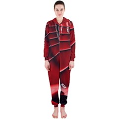 Fractal Mathematics Abstract Hooded Jumpsuit (ladies) 