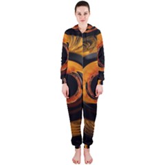 Fractal Mathematics Abstract Hooded Jumpsuit (ladies) 