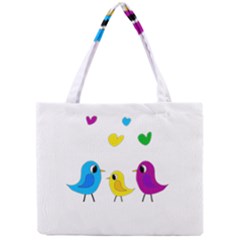 Bird Family Mini Tote Bag