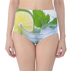 Cold Drink Lime Drink Cocktail High-waist Bikini Bottoms by Amaryn4rt