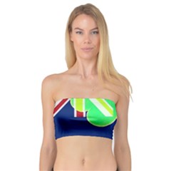 Irish Shamrock New Zealand Ireland Funny St Patrick Flag Bandeau Top