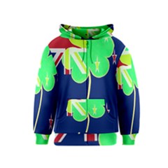 Irish Shamrock New Zealand Ireland Funny St Patrick Flag Kids  Zipper Hoodie