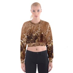 Ice Iced Structure Frozen Frost Women s Cropped Sweatshirt by Amaryn4rt