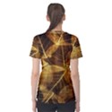 Leaves Autumn Texture Brown Women s Cotton Tee View2