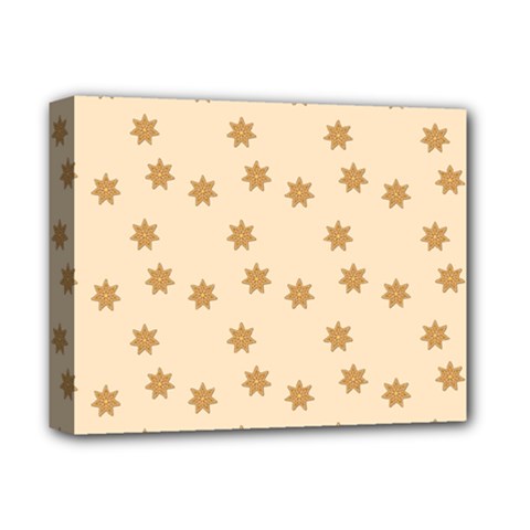 Pattern Gingerbread Star Deluxe Canvas 14  x 11 